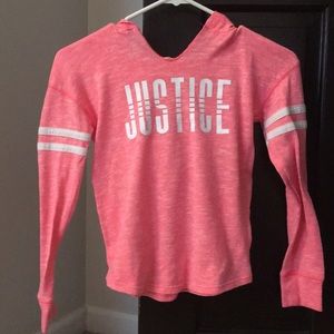 Justice long sleeve hoodie!